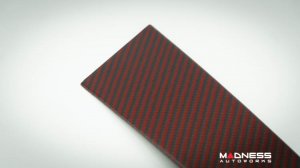 Alfa Romeo Stelvio Exterior Door Pillars - Carbon Fiber - Red Carbon - 4pc Set